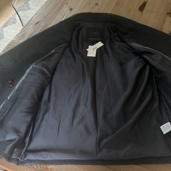 J Crew NWT Melton Wool Italy Oversized Pea Coat 10T - Picture 6 of 9